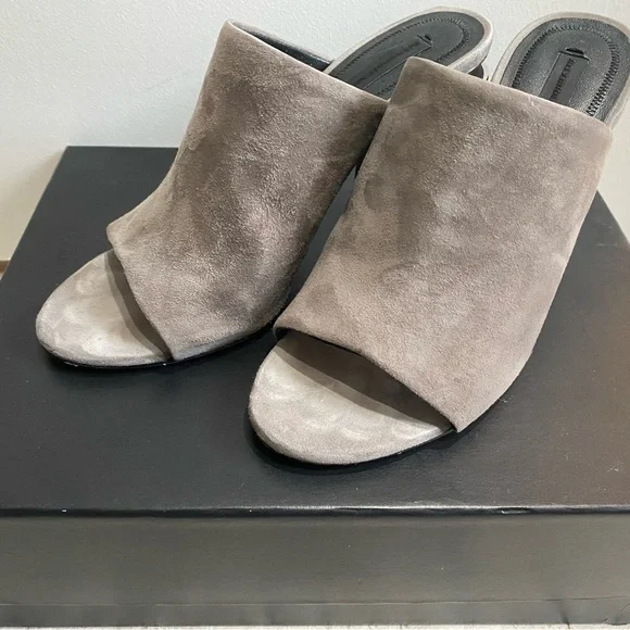 Alexander Wang Black and Silver Heeled Mules - Picture 4 of 4